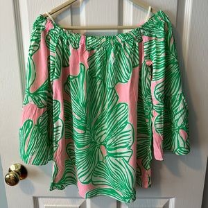 Lilly Pulitzer off the shoulder blouse